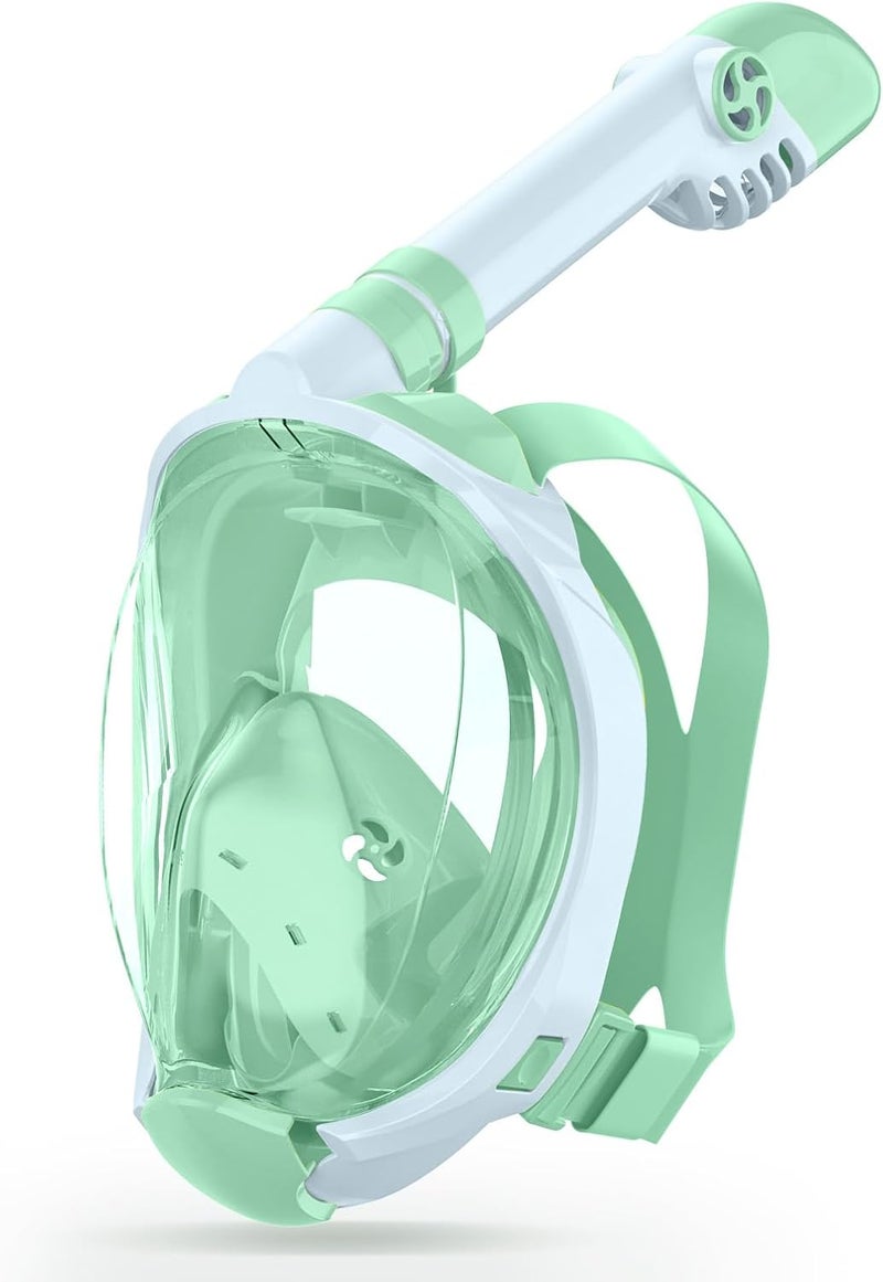 Greatever Snorkeling Gear for Kids，Ideal Gifts of Kids Snorkel Mask，Full Face Snorkel Mask Kids with Camera Mount，Safe Breathing for Enchanting Travel - Image 1